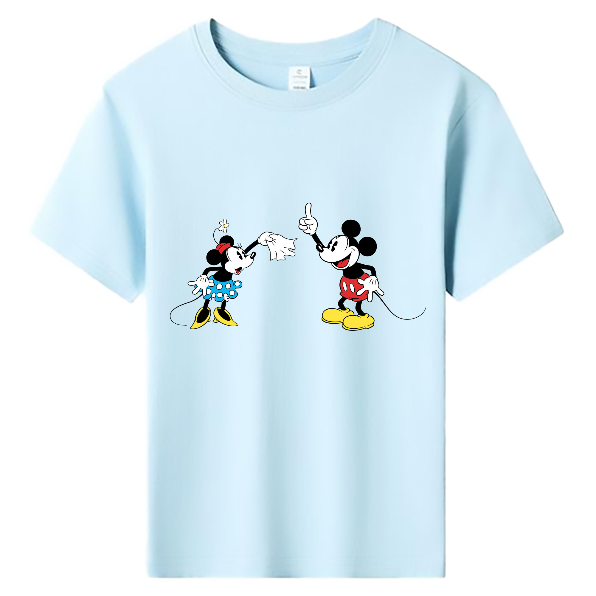 ミッキーマウス Mickey Mouse 綿100％キッズTシャツ（フロントプリント）